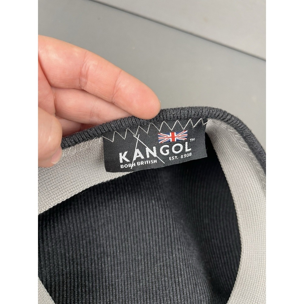 Vintage Kangol Men's Black & Dark Gray Hat Corduroy Made In UK - Size Medium - Picture 7 of 15